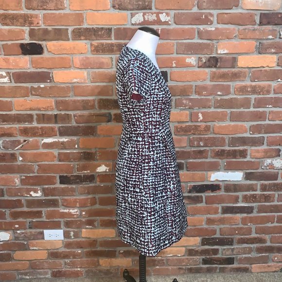 MaxMara Weekend Short Sleeve  Printed Sheath Dress Size XS With Pockets - Picture 4 of 7